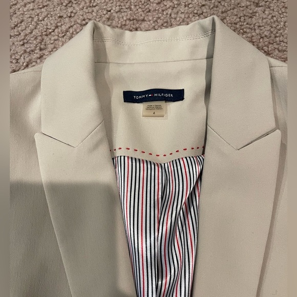 TOMMY HILFIGER Nude single button blazer jacket - Picture 4 of 13